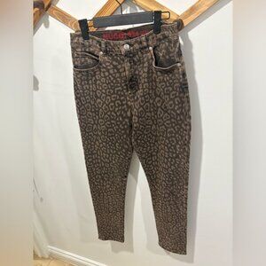 RARE‼️ HUGO brand woman’s leopard jeans